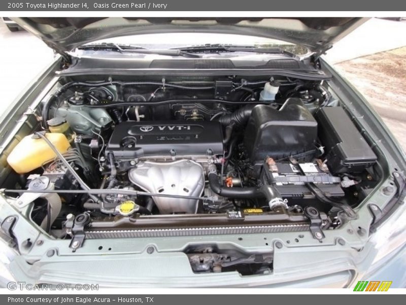 Oasis Green Pearl / Ivory 2005 Toyota Highlander I4
