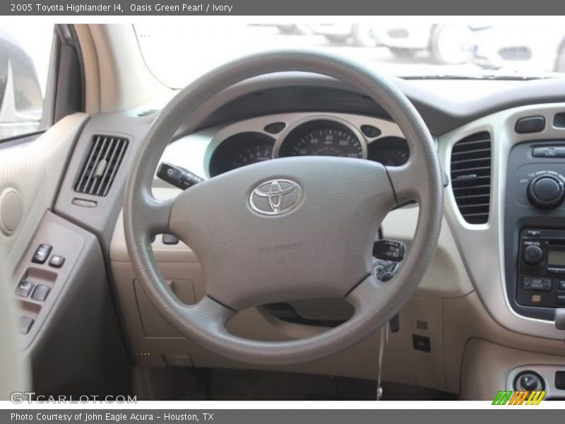 Oasis Green Pearl / Ivory 2005 Toyota Highlander I4