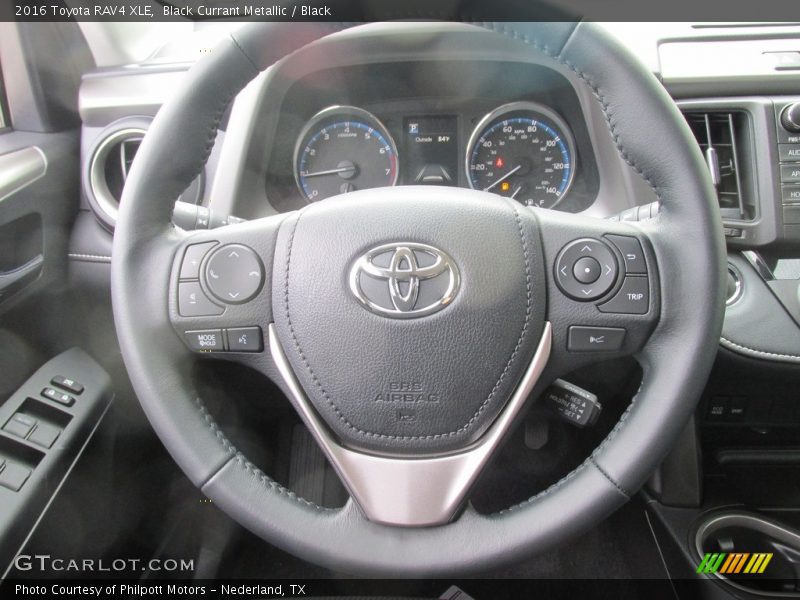 Black Currant Metallic / Black 2016 Toyota RAV4 XLE
