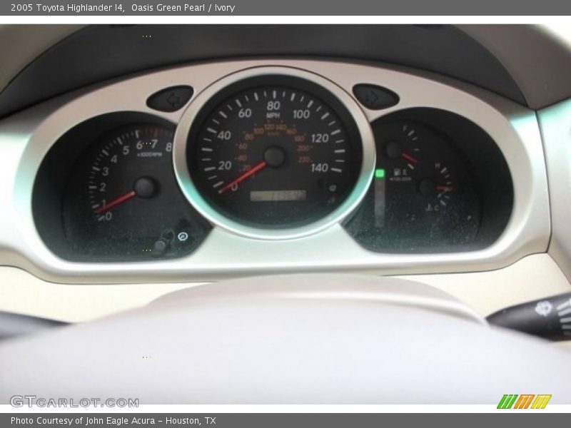 Oasis Green Pearl / Ivory 2005 Toyota Highlander I4