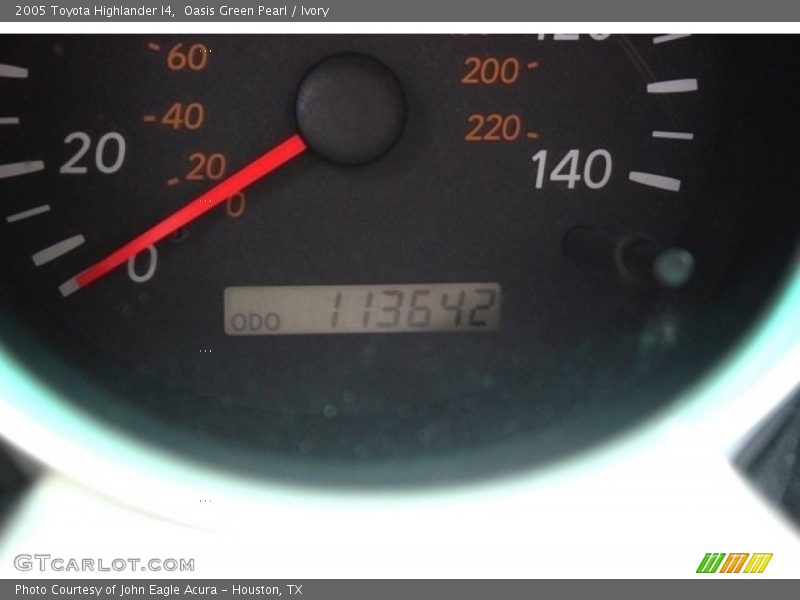 Oasis Green Pearl / Ivory 2005 Toyota Highlander I4