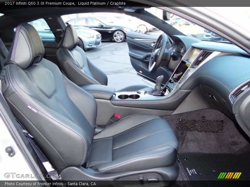 Front Seat of 2017 Q60 3.0t Premium Coupe