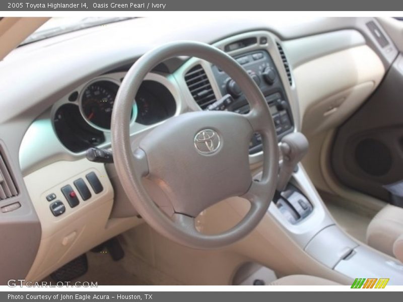 Oasis Green Pearl / Ivory 2005 Toyota Highlander I4