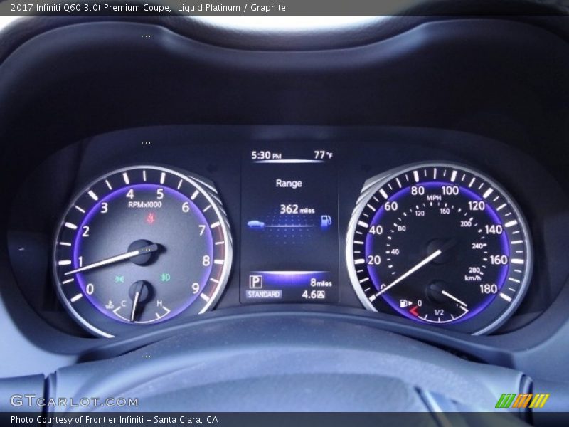  2017 Q60 3.0t Premium Coupe 3.0t Premium Coupe Gauges