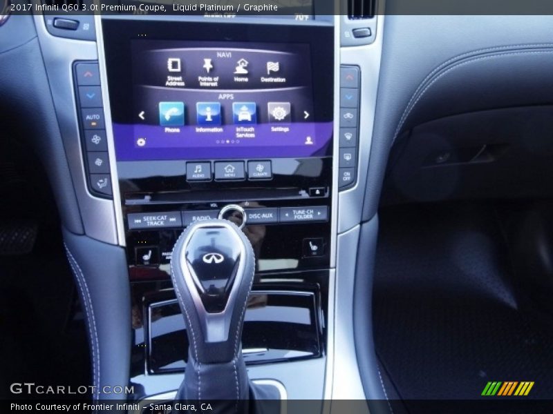 Controls of 2017 Q60 3.0t Premium Coupe