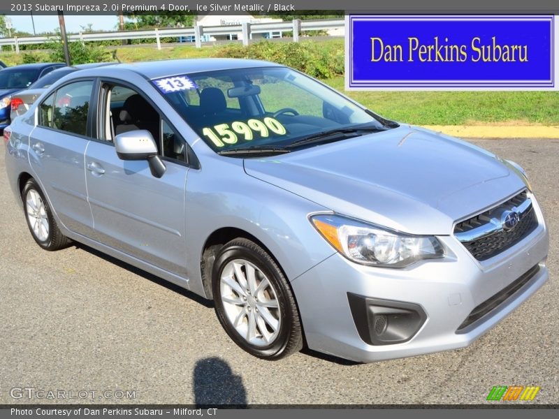 Ice Silver Metallic / Black 2013 Subaru Impreza 2.0i Premium 4 Door