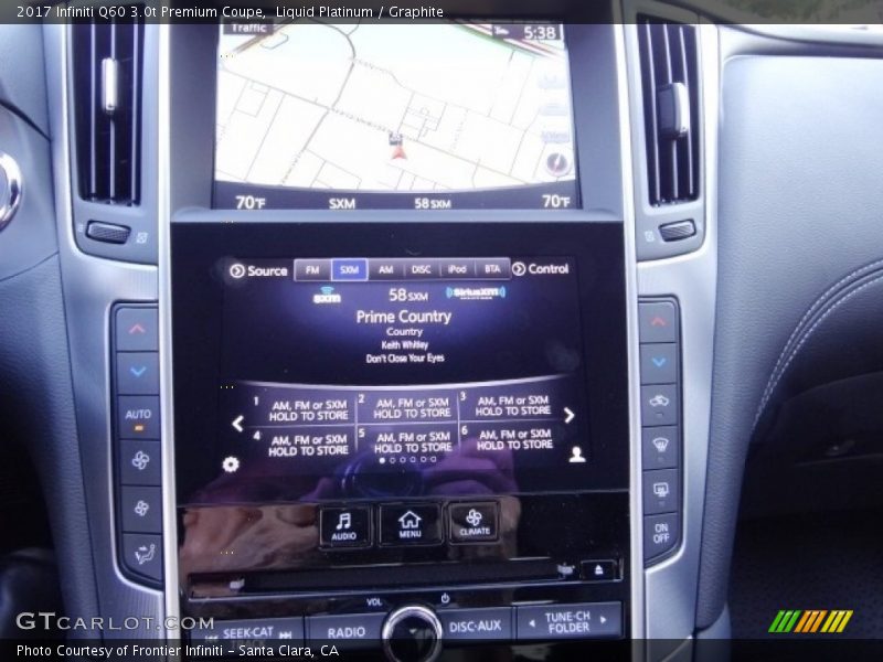 Liquid Platinum / Graphite 2017 Infiniti Q60 3.0t Premium Coupe
