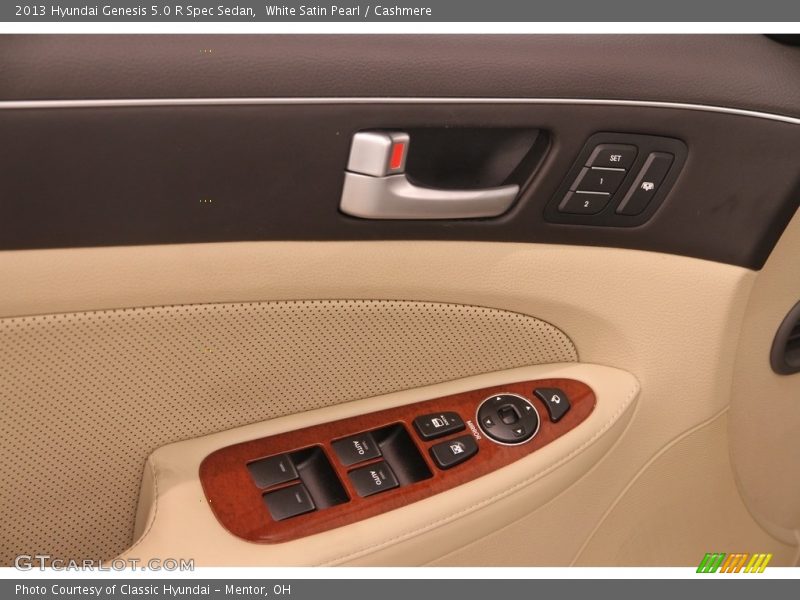 White Satin Pearl / Cashmere 2013 Hyundai Genesis 5.0 R Spec Sedan