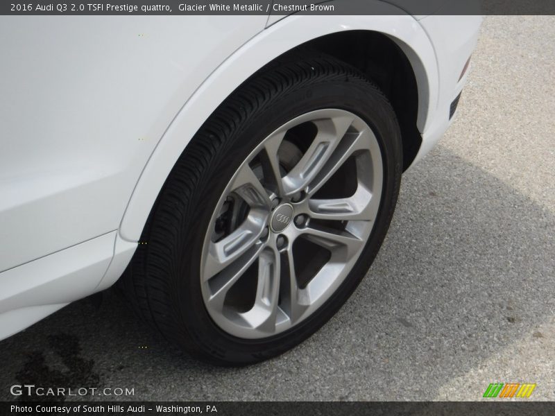 Glacier White Metallic / Chestnut Brown 2016 Audi Q3 2.0 TSFI Prestige quattro