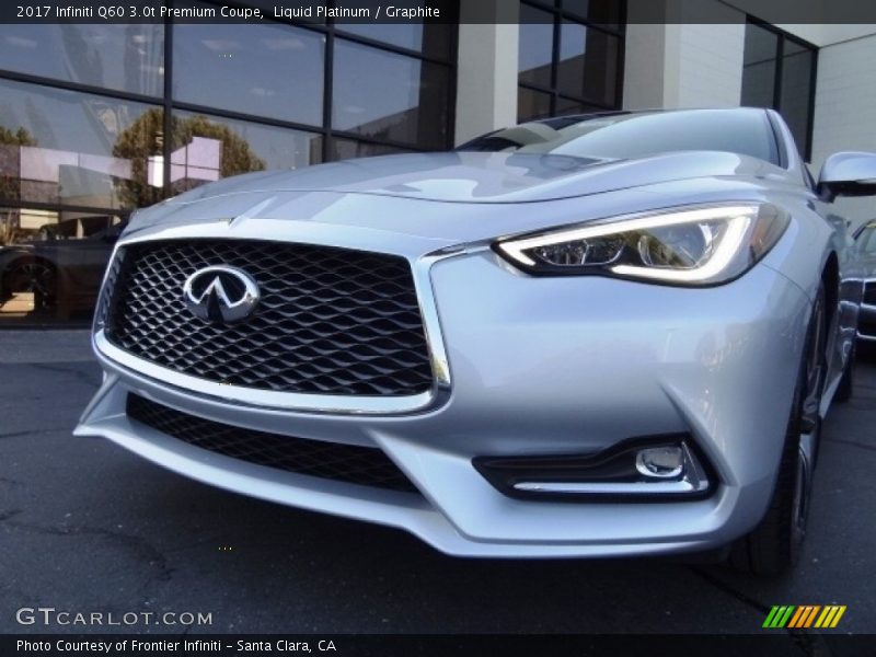 Liquid Platinum / Graphite 2017 Infiniti Q60 3.0t Premium Coupe