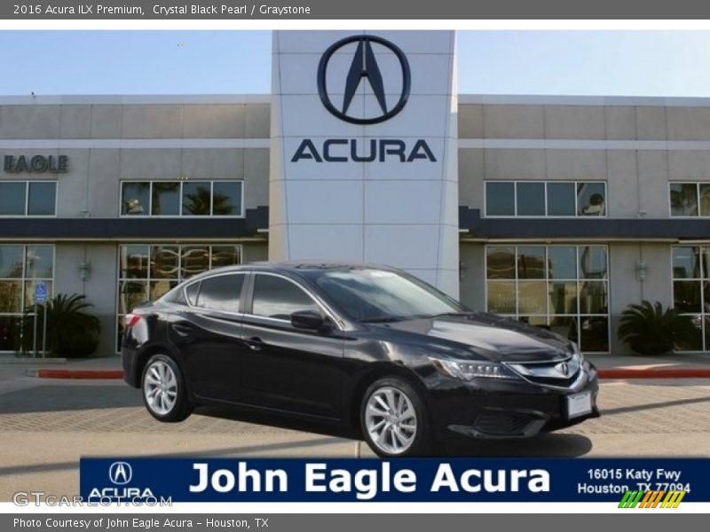 Crystal Black Pearl / Graystone 2016 Acura ILX Premium