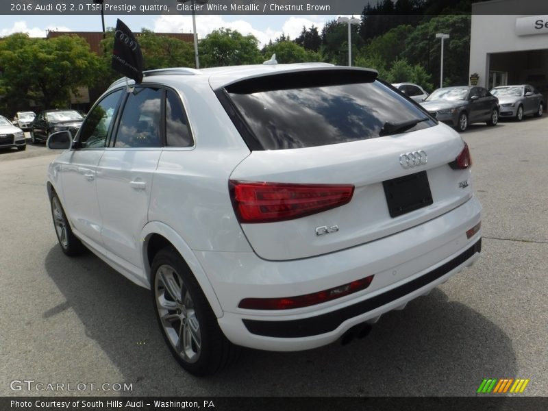 Glacier White Metallic / Chestnut Brown 2016 Audi Q3 2.0 TSFI Prestige quattro