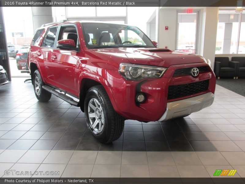 Barcelona Red Metallic / Black 2016 Toyota 4Runner Trail Premium 4x4