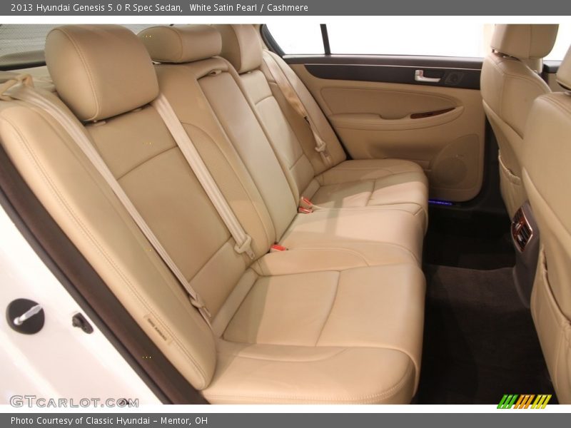 White Satin Pearl / Cashmere 2013 Hyundai Genesis 5.0 R Spec Sedan