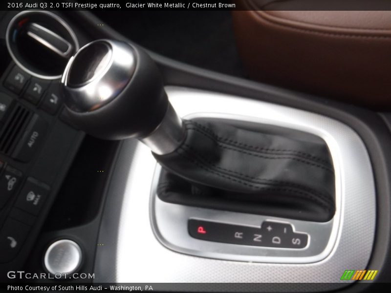 Glacier White Metallic / Chestnut Brown 2016 Audi Q3 2.0 TSFI Prestige quattro
