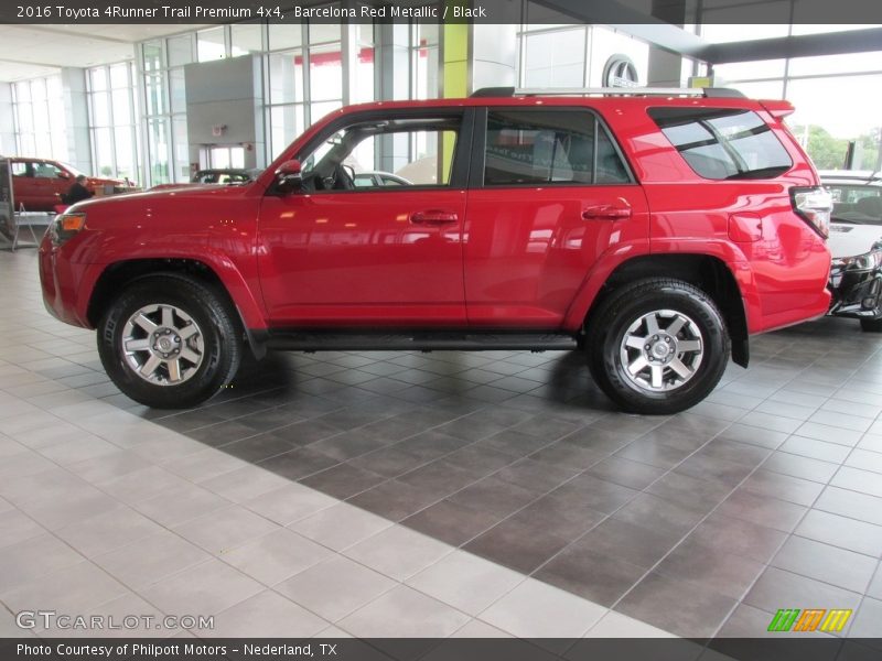 Barcelona Red Metallic / Black 2016 Toyota 4Runner Trail Premium 4x4