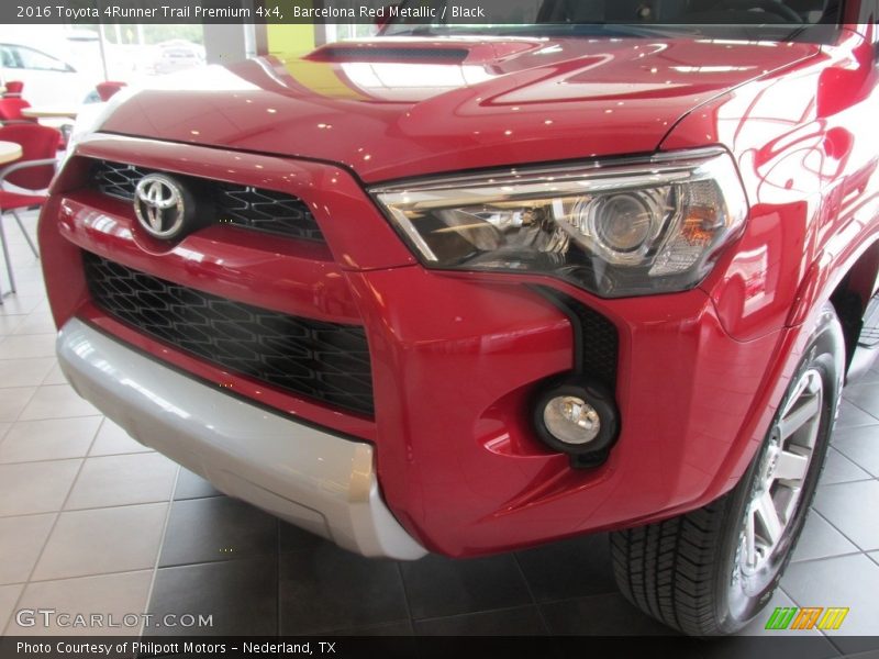 Barcelona Red Metallic / Black 2016 Toyota 4Runner Trail Premium 4x4
