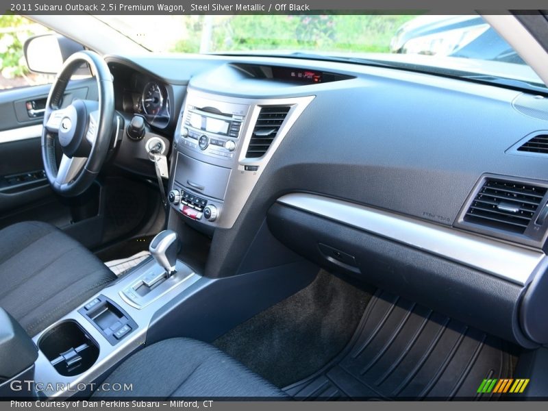 Steel Silver Metallic / Off Black 2011 Subaru Outback 2.5i Premium Wagon