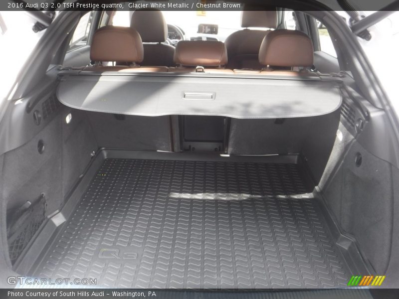 Glacier White Metallic / Chestnut Brown 2016 Audi Q3 2.0 TSFI Prestige quattro