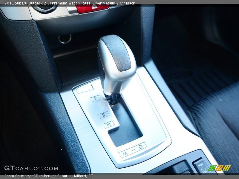Steel Silver Metallic / Off Black 2011 Subaru Outback 2.5i Premium Wagon