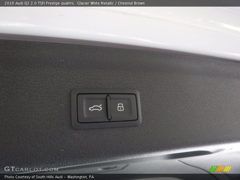 Glacier White Metallic / Chestnut Brown 2016 Audi Q3 2.0 TSFI Prestige quattro