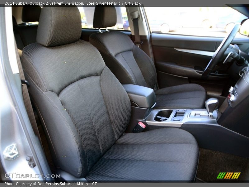 Steel Silver Metallic / Off Black 2011 Subaru Outback 2.5i Premium Wagon