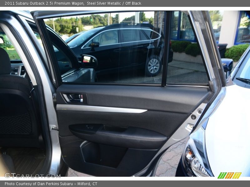 Steel Silver Metallic / Off Black 2011 Subaru Outback 2.5i Premium Wagon