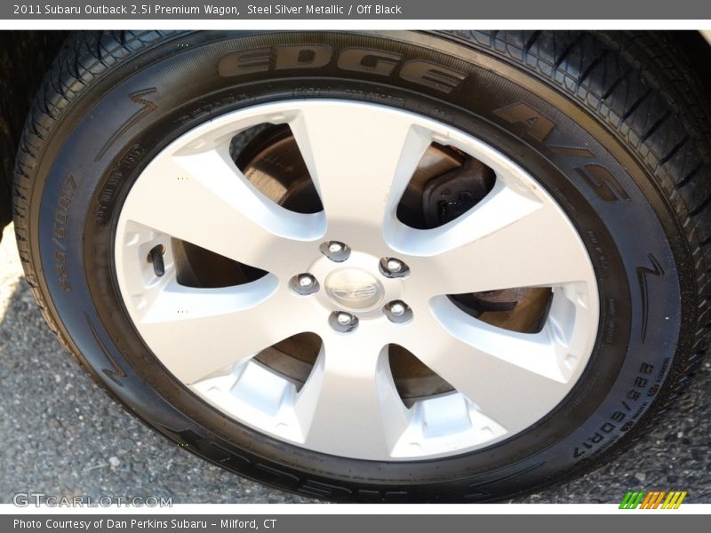 Steel Silver Metallic / Off Black 2011 Subaru Outback 2.5i Premium Wagon