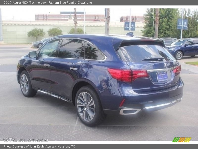 Fathom Blue Pearl / Graystone 2017 Acura MDX Technology