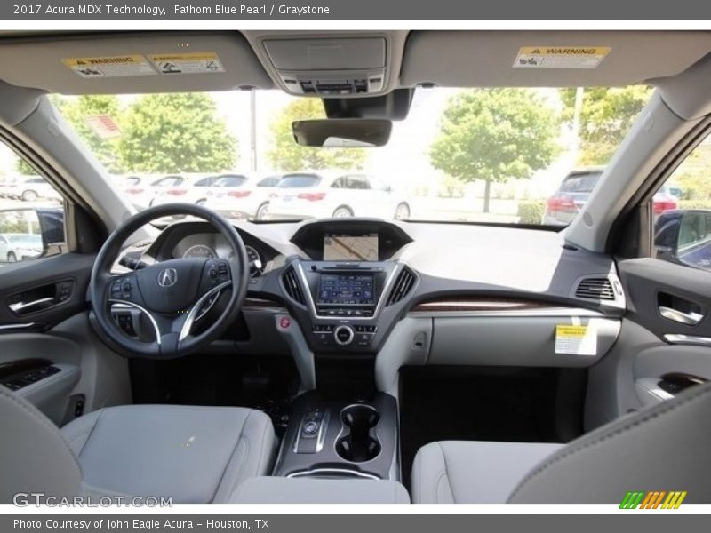Fathom Blue Pearl / Graystone 2017 Acura MDX Technology