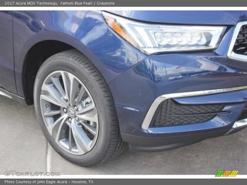 Fathom Blue Pearl / Graystone 2017 Acura MDX Technology