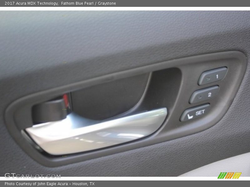 Fathom Blue Pearl / Graystone 2017 Acura MDX Technology