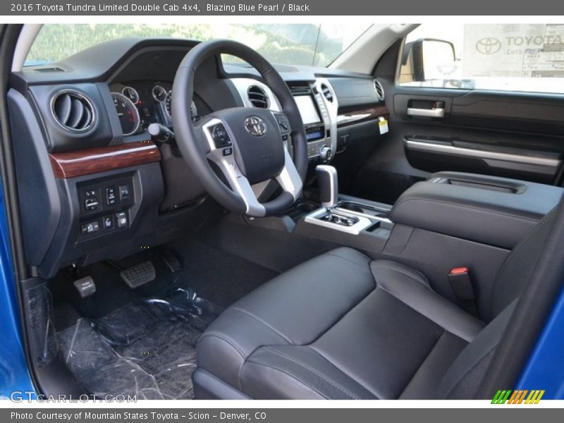 Blazing Blue Pearl / Black 2016 Toyota Tundra Limited Double Cab 4x4