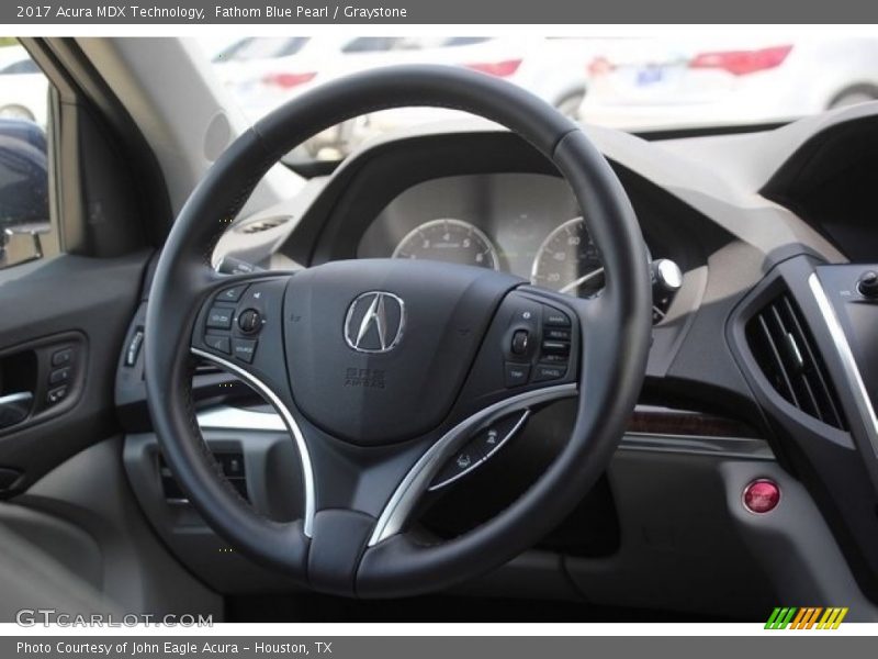 Fathom Blue Pearl / Graystone 2017 Acura MDX Technology