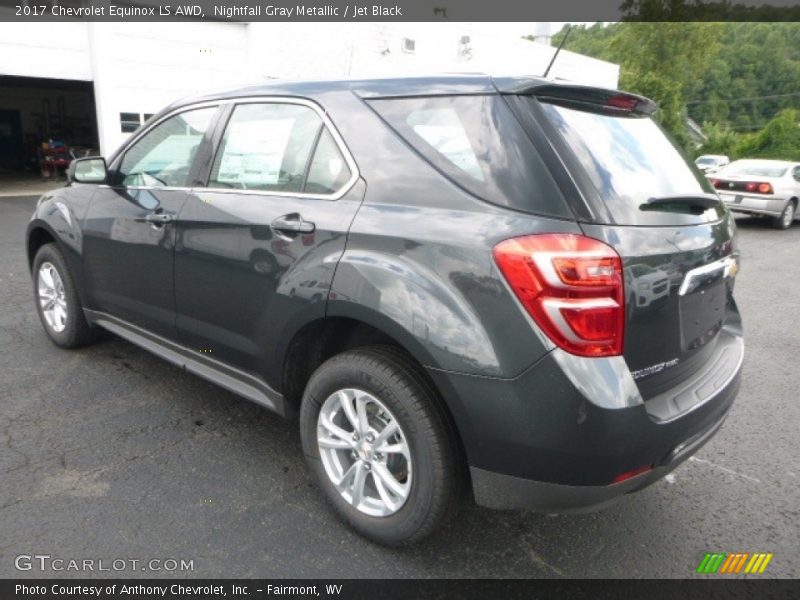 Nightfall Gray Metallic / Jet Black 2017 Chevrolet Equinox LS AWD