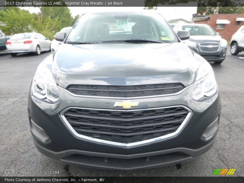 Nightfall Gray Metallic / Jet Black 2017 Chevrolet Equinox LS AWD