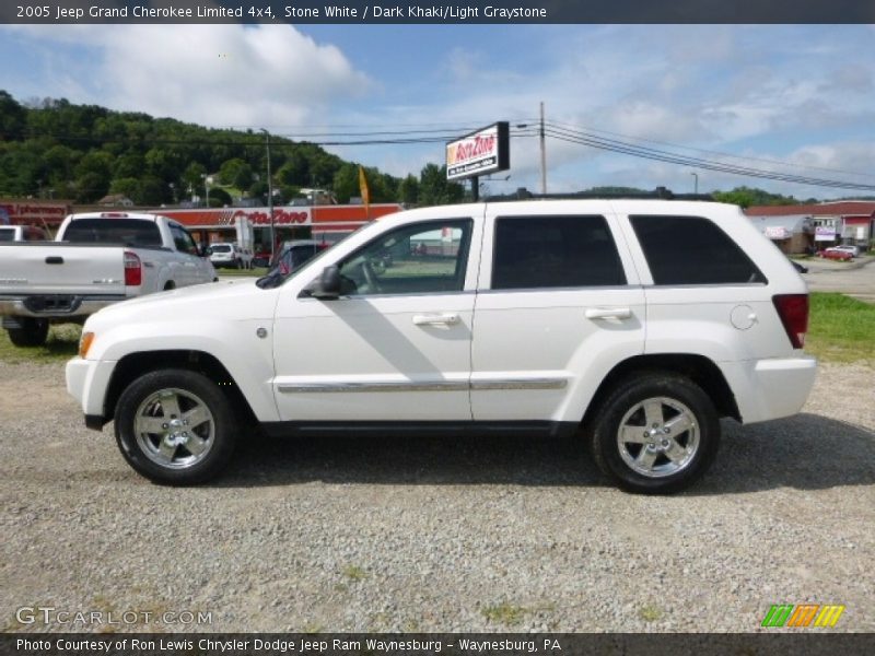 Stone White / Dark Khaki/Light Graystone 2005 Jeep Grand Cherokee Limited 4x4
