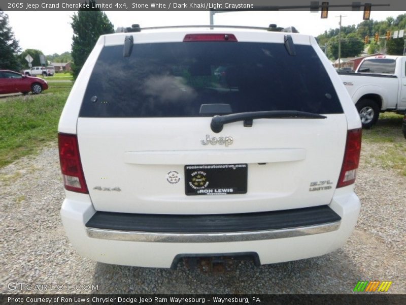 Stone White / Dark Khaki/Light Graystone 2005 Jeep Grand Cherokee Limited 4x4