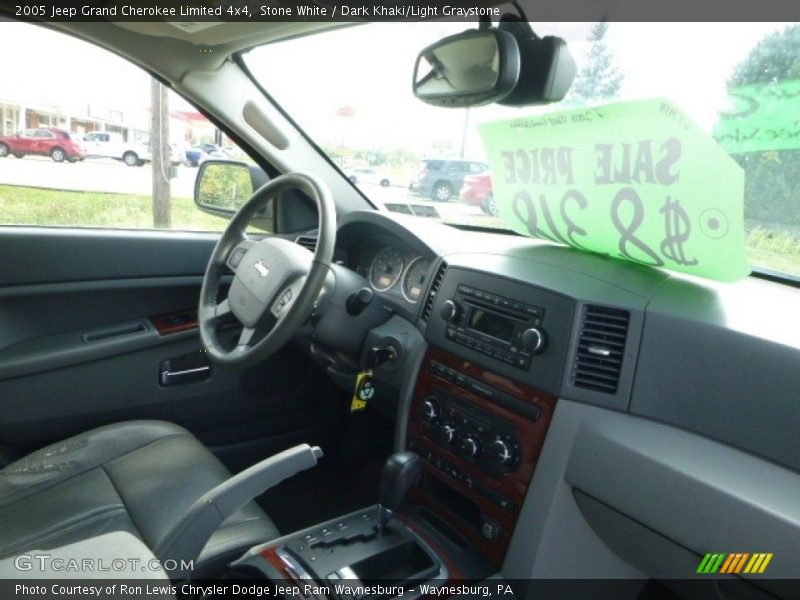 Stone White / Dark Khaki/Light Graystone 2005 Jeep Grand Cherokee Limited 4x4