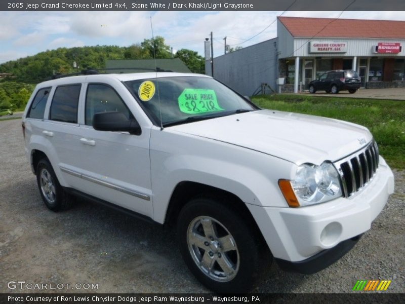 Stone White / Dark Khaki/Light Graystone 2005 Jeep Grand Cherokee Limited 4x4