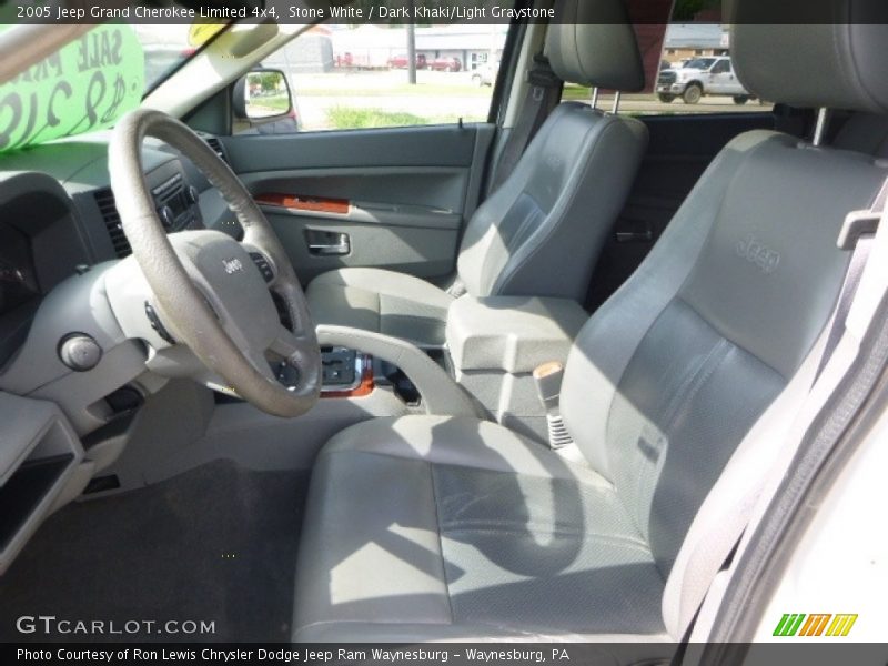 Stone White / Dark Khaki/Light Graystone 2005 Jeep Grand Cherokee Limited 4x4