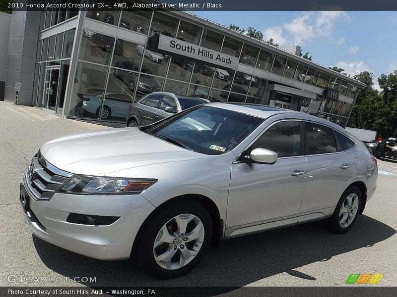 Alabaster Silver Metallic / Black 2010 Honda Accord Crosstour EX-L 4WD