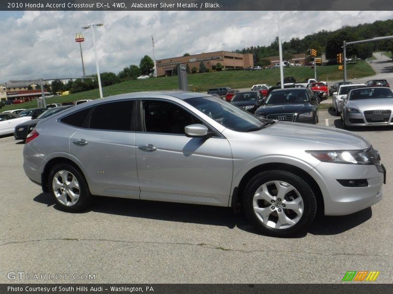 Alabaster Silver Metallic / Black 2010 Honda Accord Crosstour EX-L 4WD