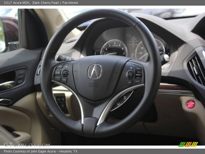 Dark Cherry Pearl / Parchment 2017 Acura MDX
