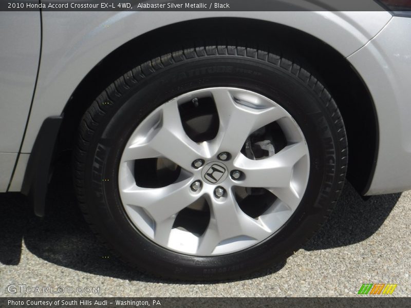 Alabaster Silver Metallic / Black 2010 Honda Accord Crosstour EX-L 4WD