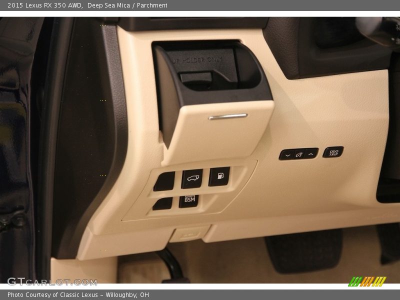 Controls of 2015 RX 350 AWD