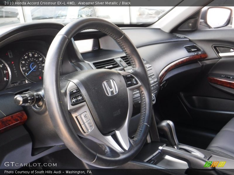 Alabaster Silver Metallic / Black 2010 Honda Accord Crosstour EX-L 4WD