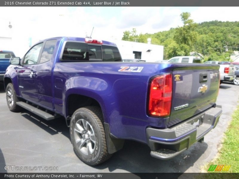 Laser Blue / Jet Black 2016 Chevrolet Colorado Z71 Extended Cab 4x4