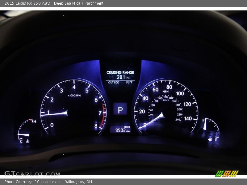  2015 RX 350 AWD 350 AWD Gauges