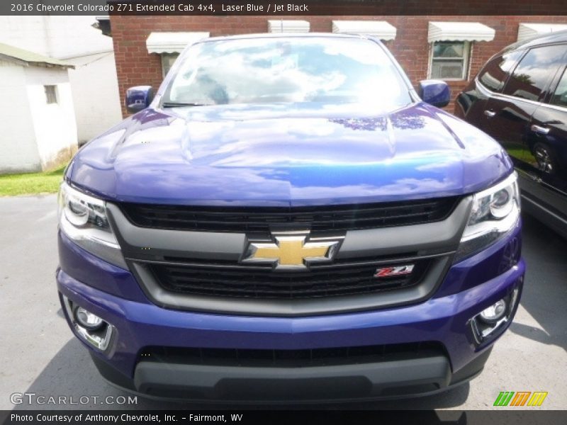 Laser Blue / Jet Black 2016 Chevrolet Colorado Z71 Extended Cab 4x4